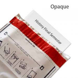 Opaque tamper evident security envelope