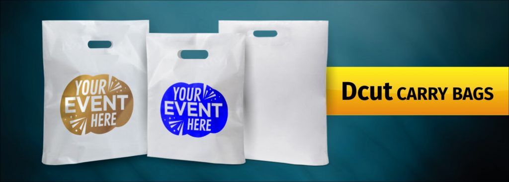 Customized Plain D-cut Retail Carry Bags