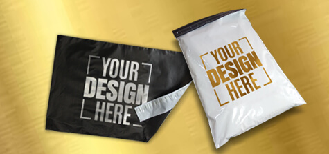 Premium Metallic Ink Printing Poly Bags