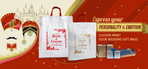 Bride & Groom Name Printed Wedding Bags