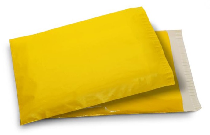 Yellow Color Courier Packaging Bags